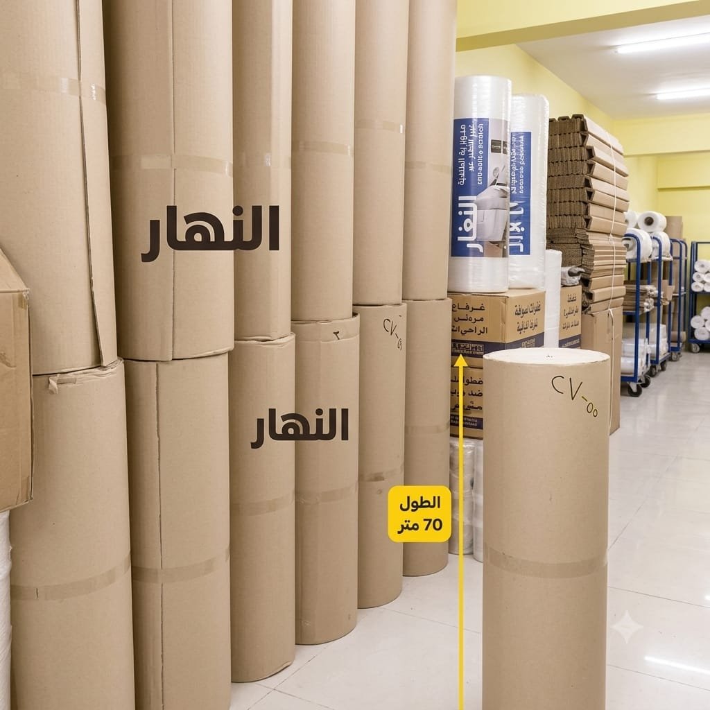 رول كرتون خام مضلع 25 كجم